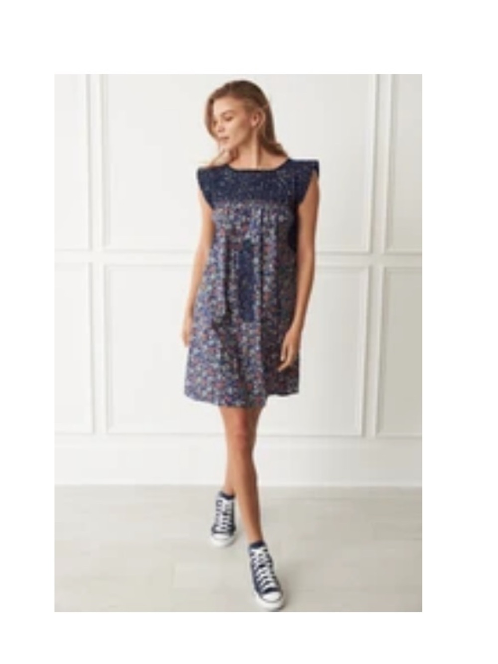 Mi Golondrina Flores Specialty Short Dress